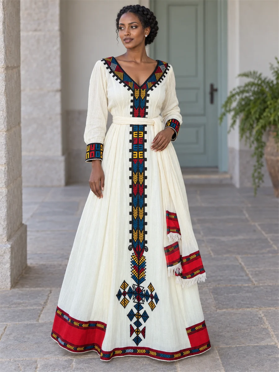 Jewel Cross Kemis የሀበሻ ልብስ