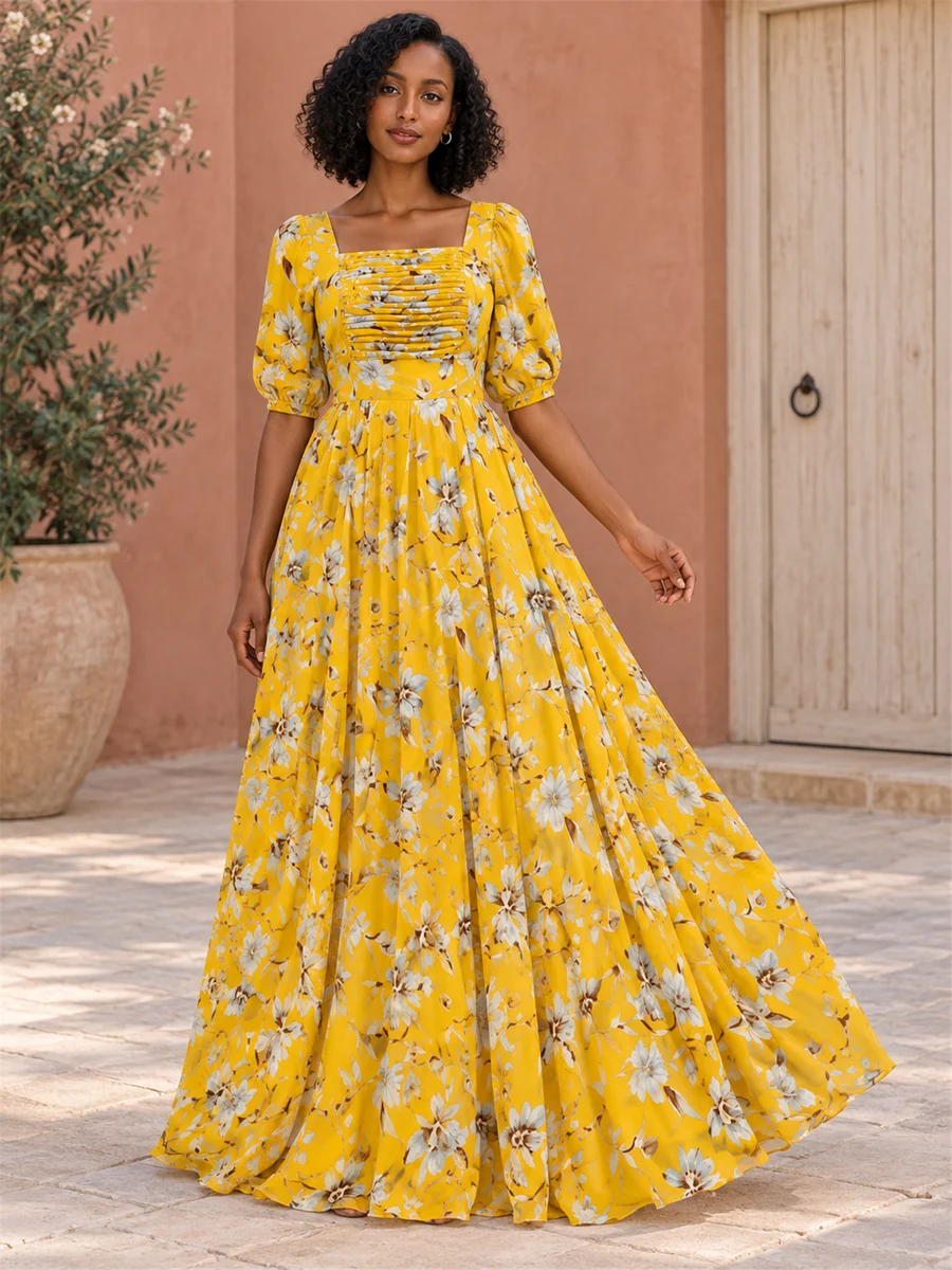 Golden Meadow Dress የሀበሻ ልብስ