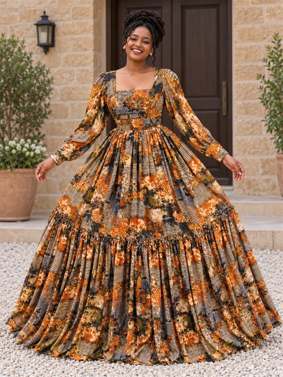 Autumn Garden Gown የሀበሻ ልብስ
