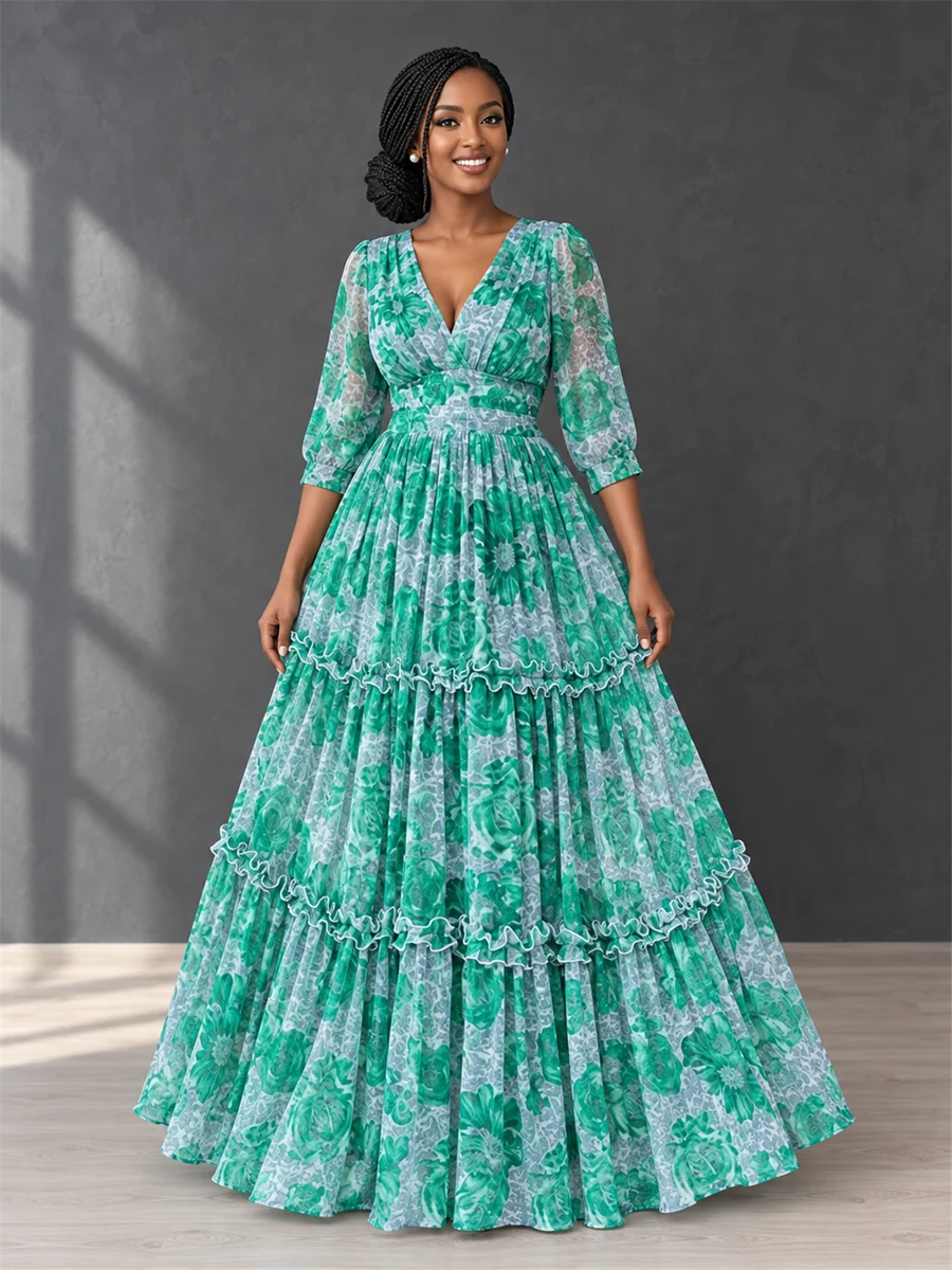 Jade Garden Gown የሀበሻ ልብስ
