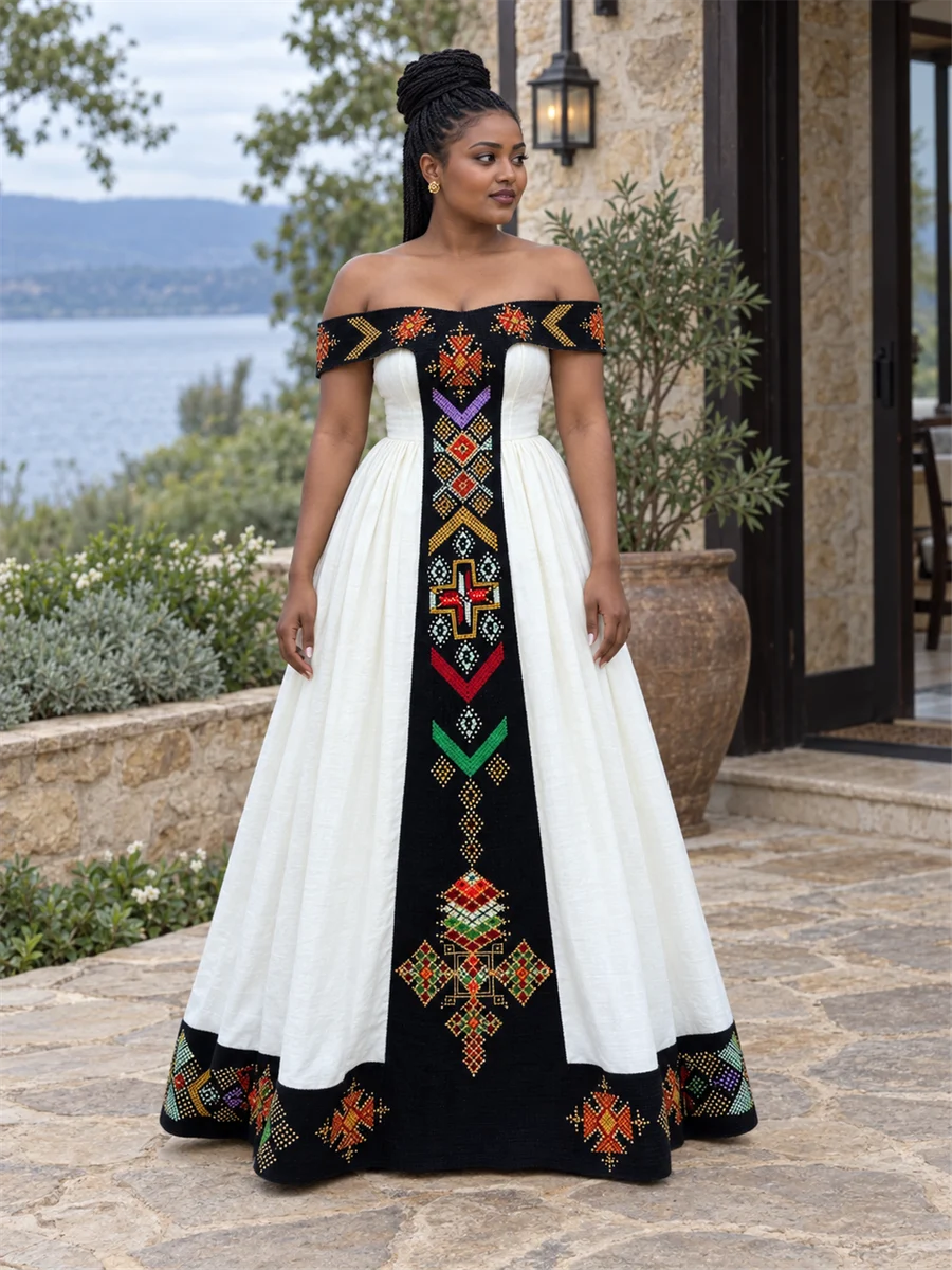 Midnight Garden Gown የሀበሻ ልብስ