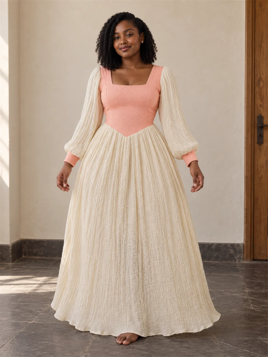 Blush Bodice Dress የሀበሻ ልብስ
