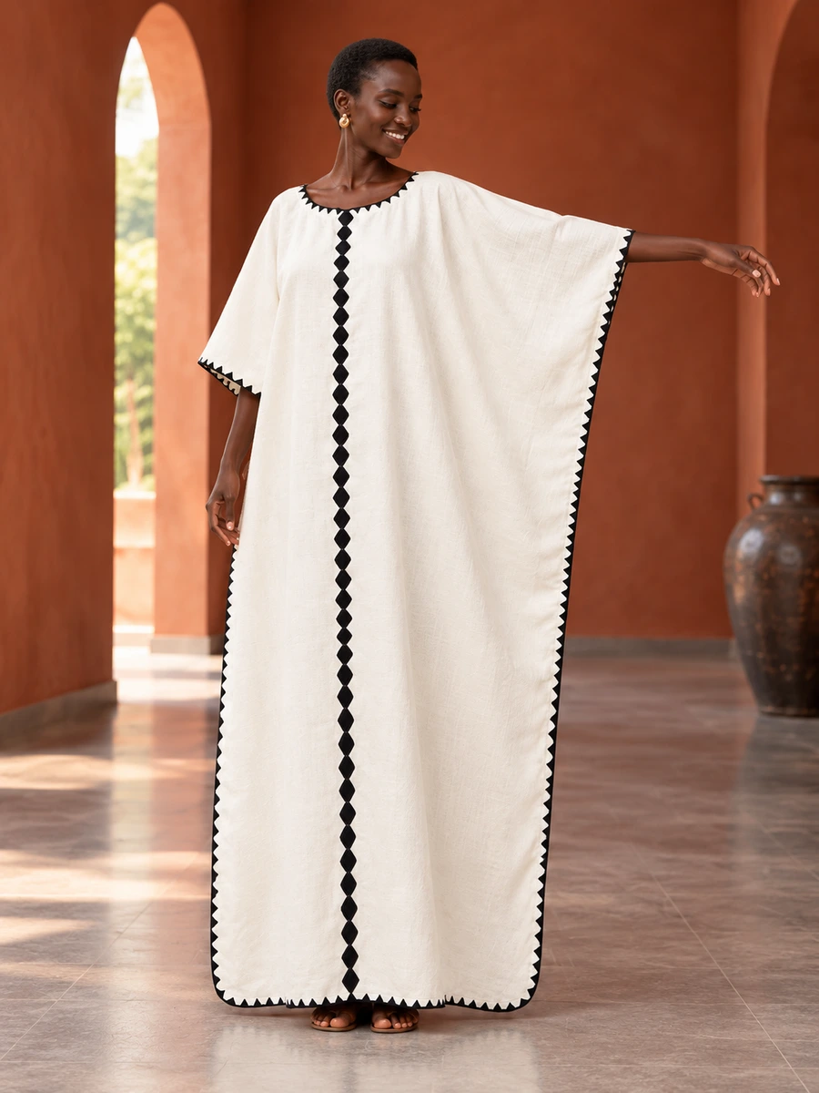 Midnight Line Kaftan የሀበሻ ልብስ