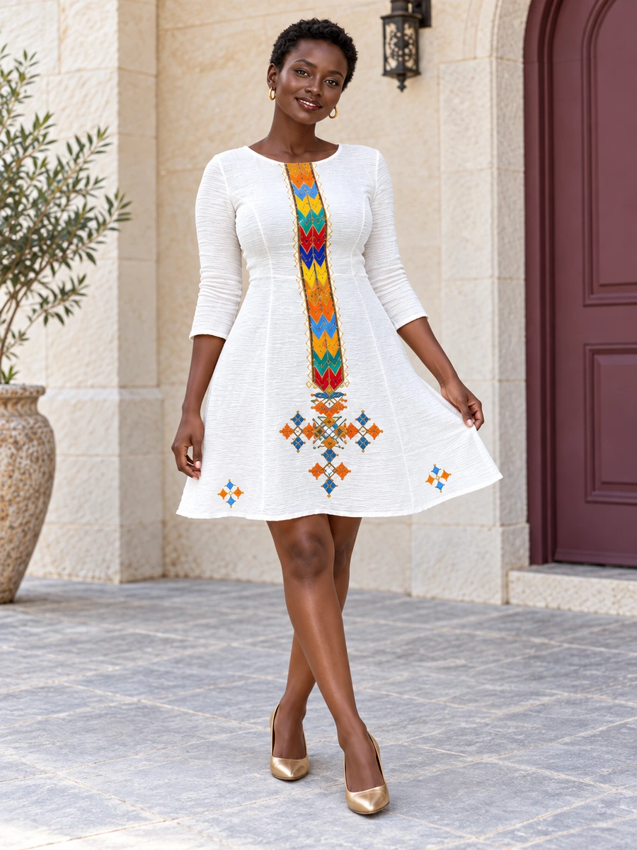 Rainbow Cross Mini የሀበሻ ልብስ