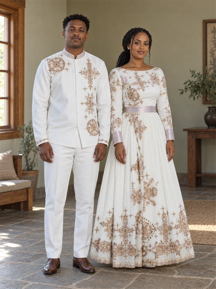Silver Heritage Pair women’s Ethiopian traditional dress