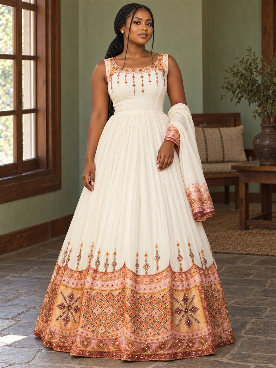 Rose Gold Occasion Gown የሀበሻ ልብስ