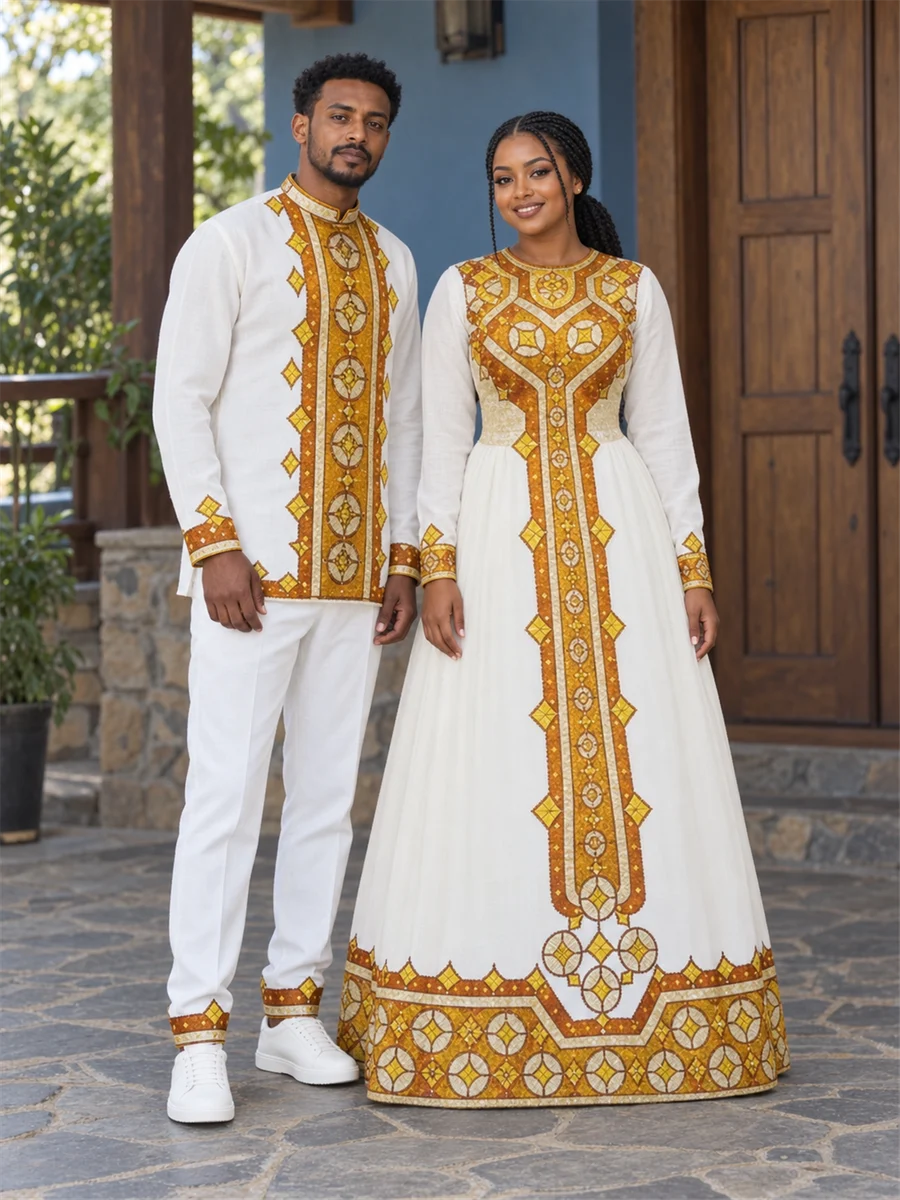Golden Celebration Pair የሀበሻ ልብስ