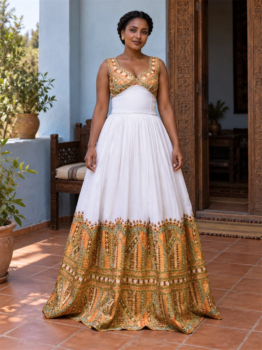 Golden Horizon Gown የሀበሻ ልብስ