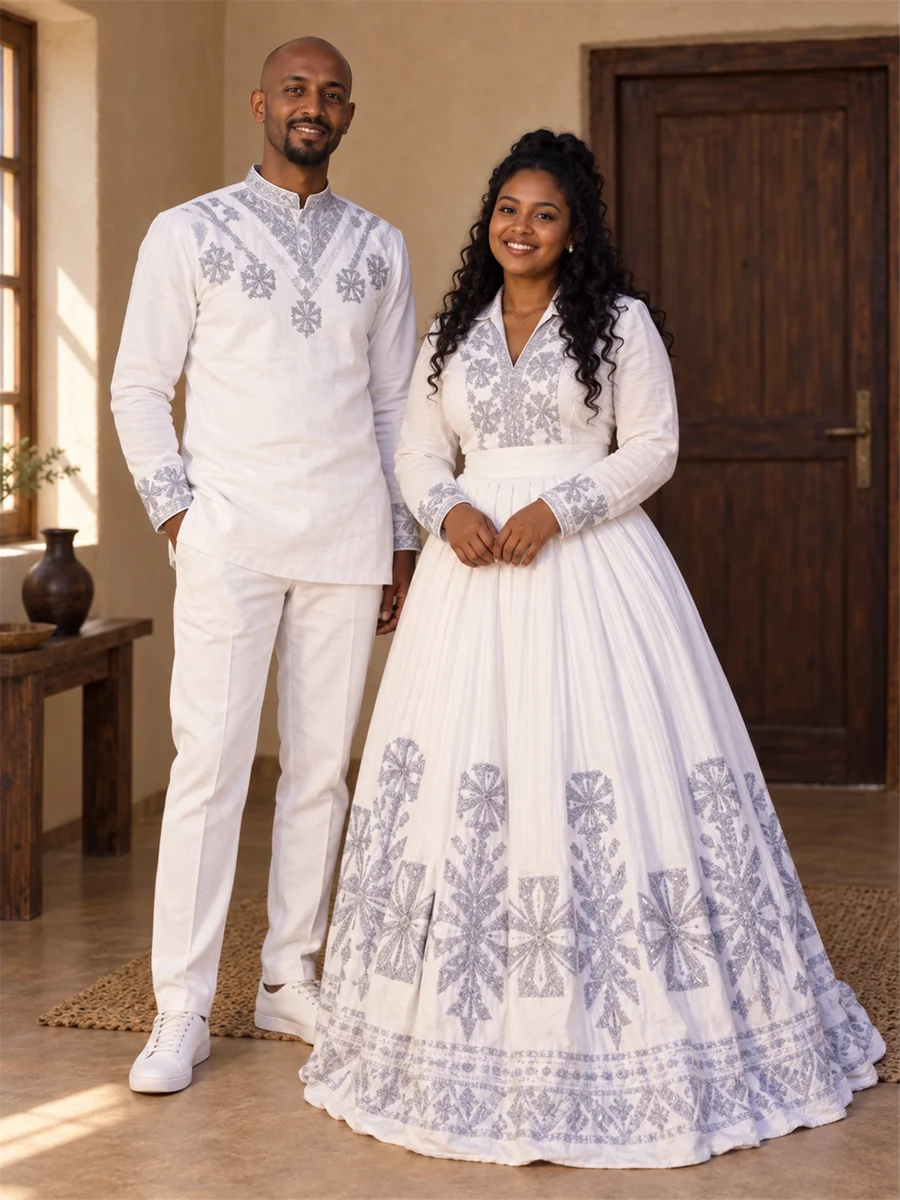 Lilac Occasion Pair የሀበሻ ልብስ