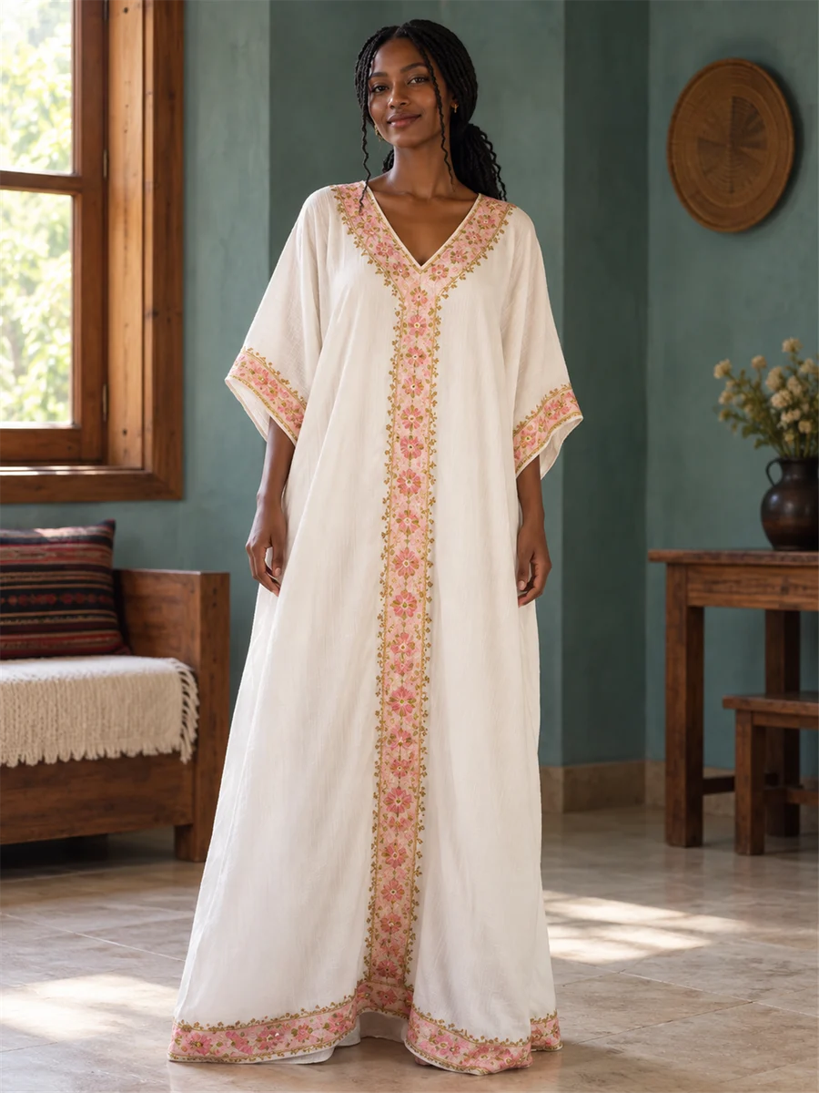Rose Line Kaftan የሀበሻ ልብስ