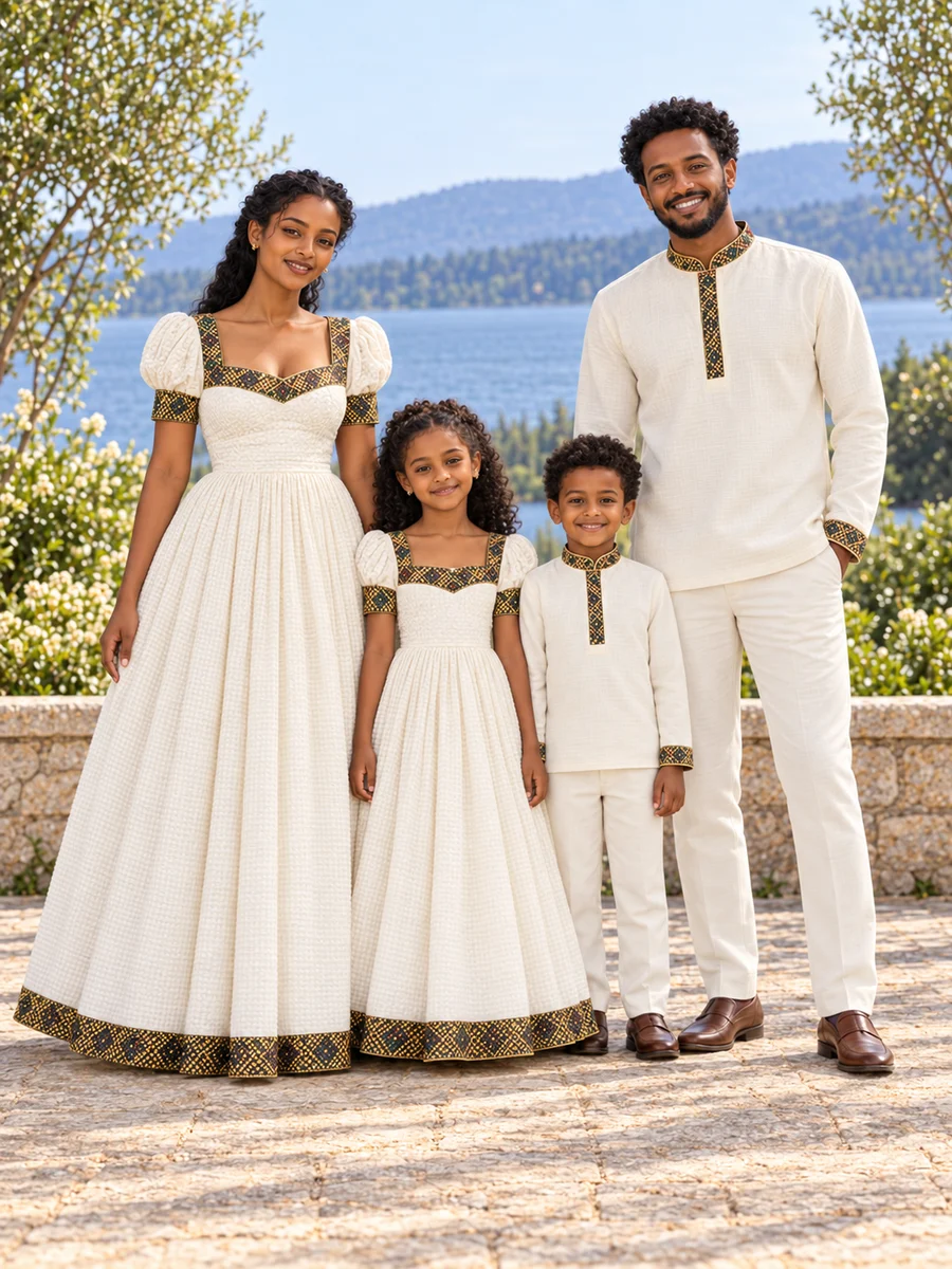 Family Casual Look 02 የሀበሻ ልብስ