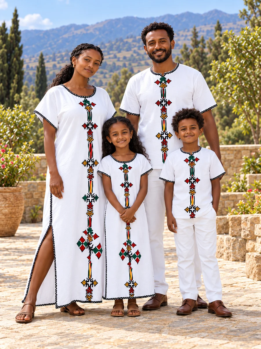 Family Casual Look 04 የሀበሻ ልብስ