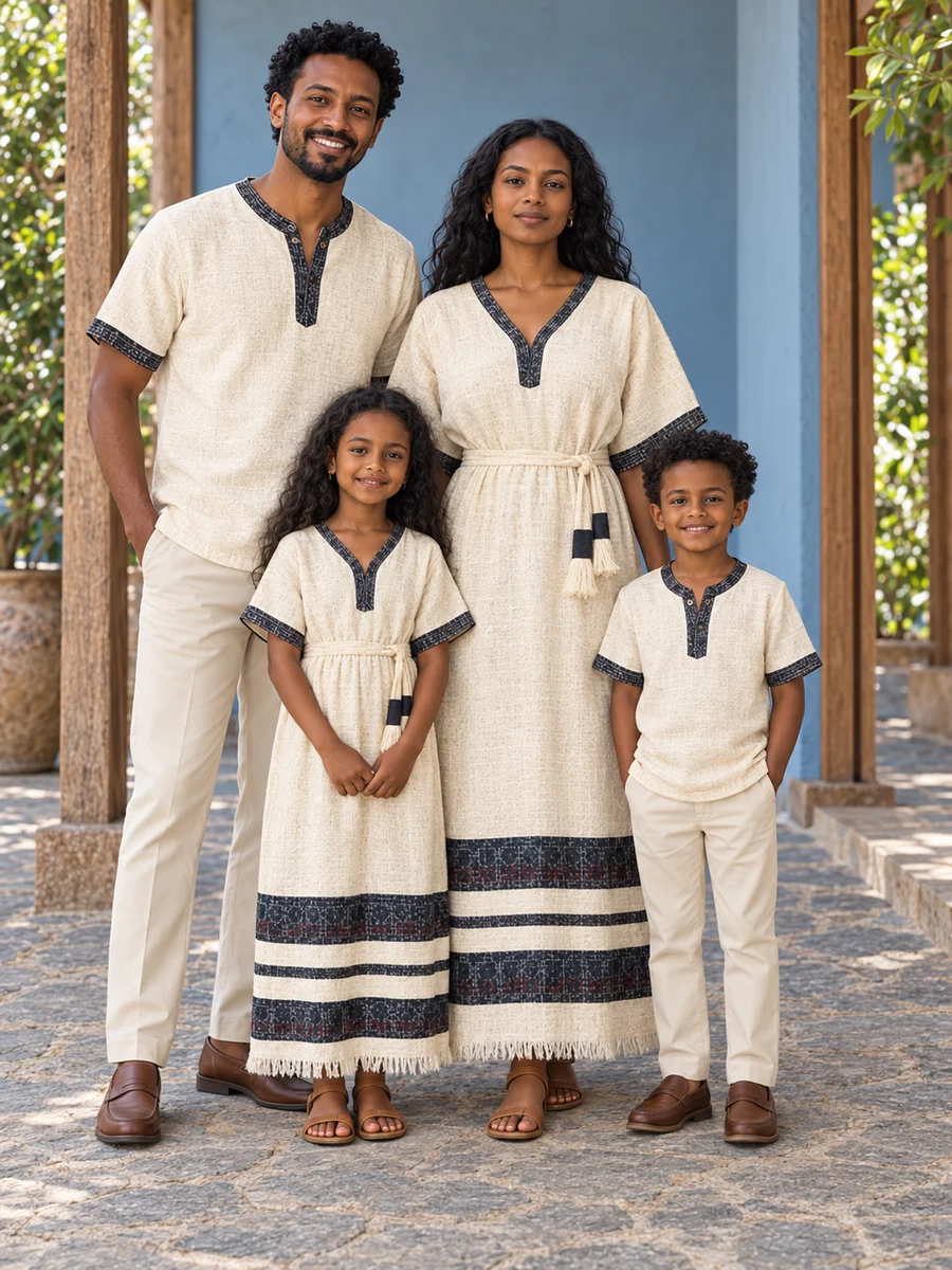 Family Casual Look 05 የሀበሻ ልብስ