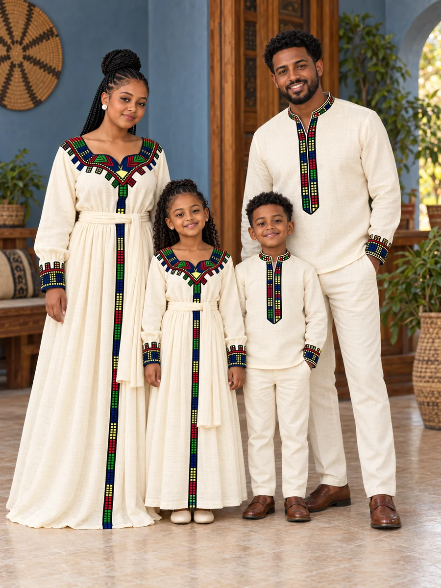 Family Casual Look 06 የሀበሻ ልብስ