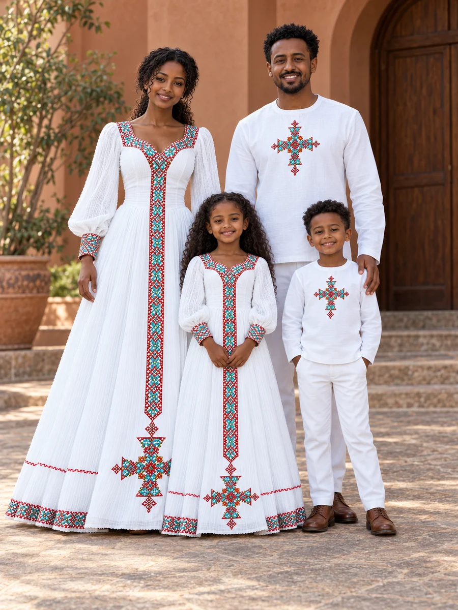 Family Casual Look 07 የሀበሻ ልብስ