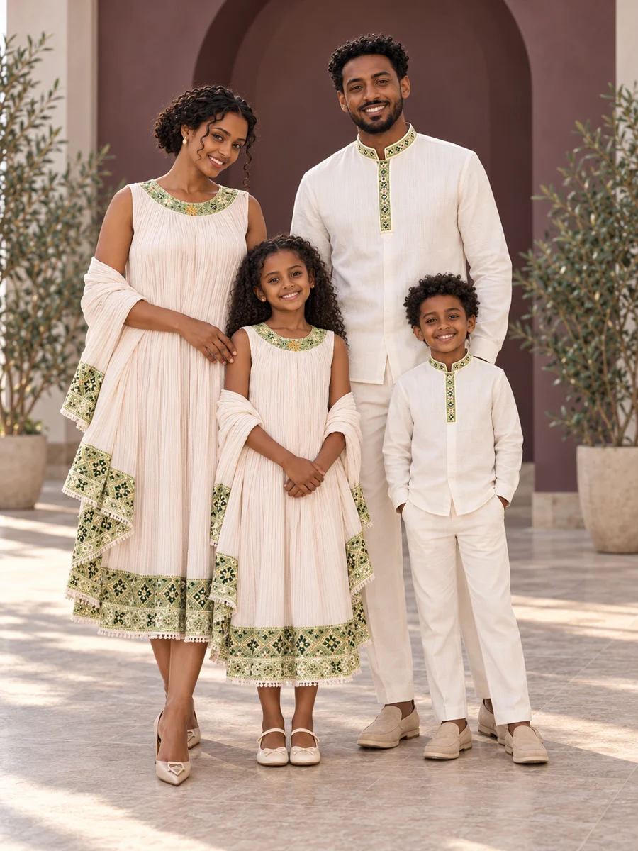 Family Casual Look 11 የሀበሻ ልብስ