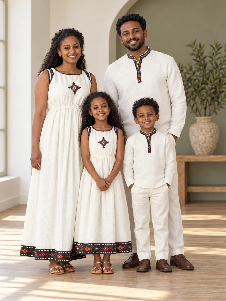 Family Casual Look 12 የሀበሻ ልብስ