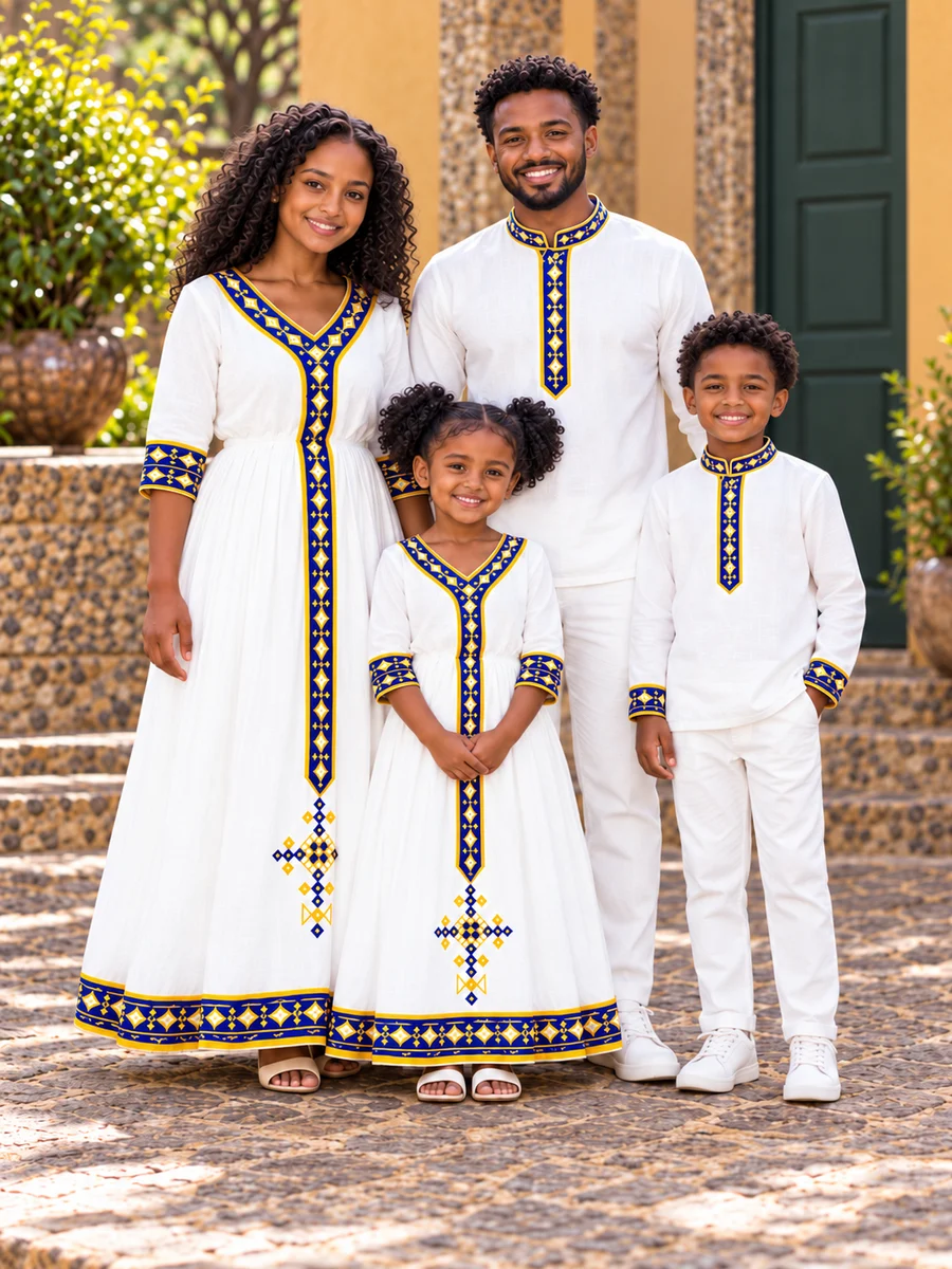 Family Formal Look 01 የሀበሻ ልብስ