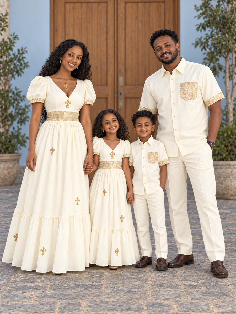 Family Formal Look 06 የሀበሻ ልብስ