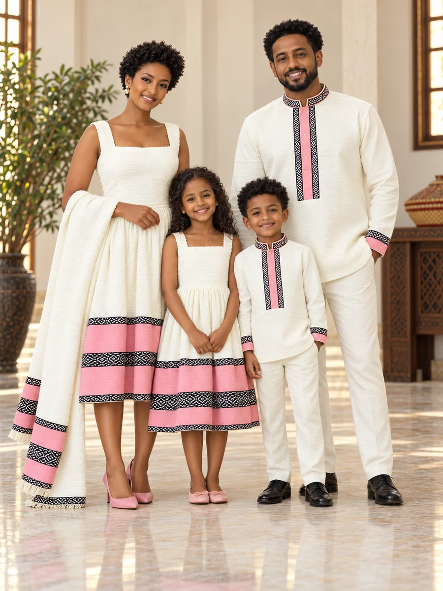 Family Formal Look 09 የሀበሻ ልብስ