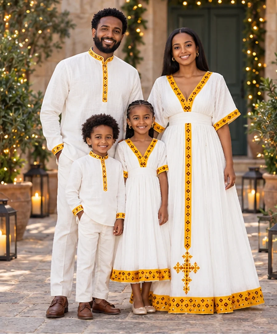 Family Holiday Look 02 የሀበሻ ልብስ