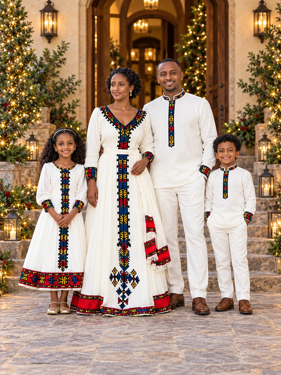 Family Holiday Look 03 የሀበሻ ልብስ