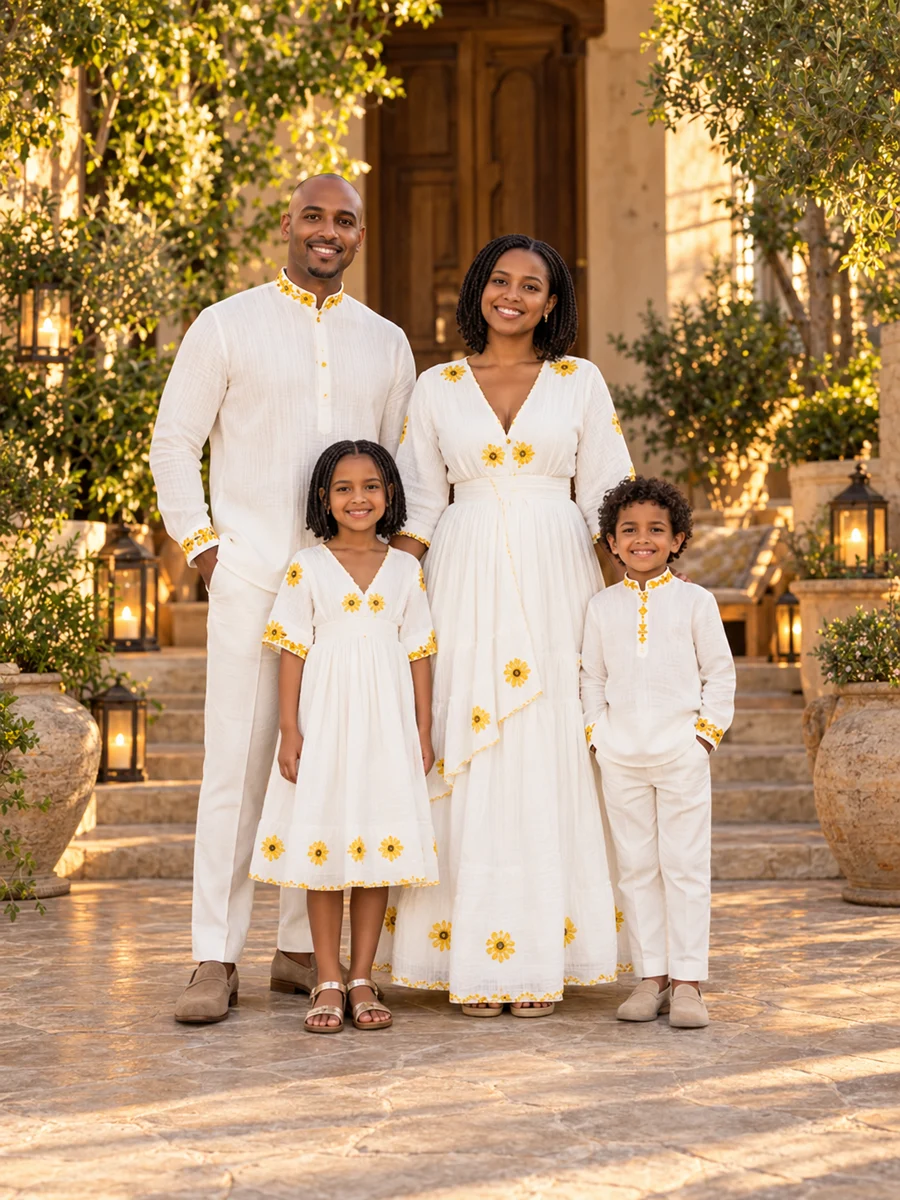 Family Holiday Look 05 የሀበሻ ልብስ