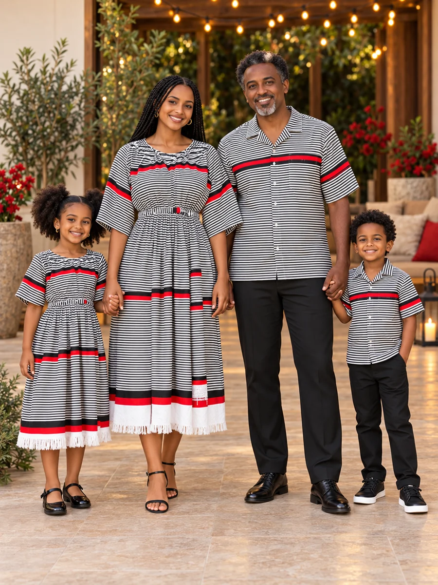 Family Holiday Look 09 የሀበሻ ልብስ