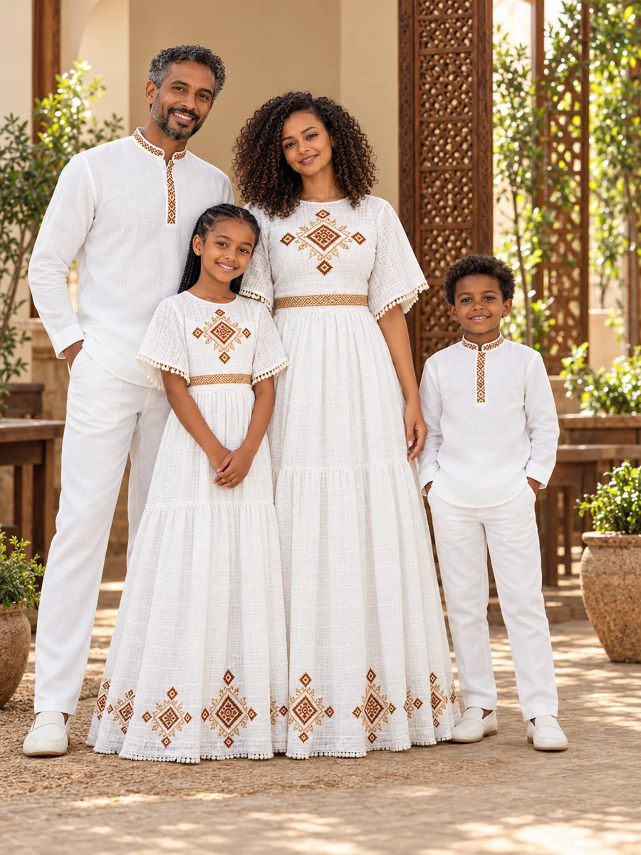 Family Modern Look 04 የሀበሻ ልብስ