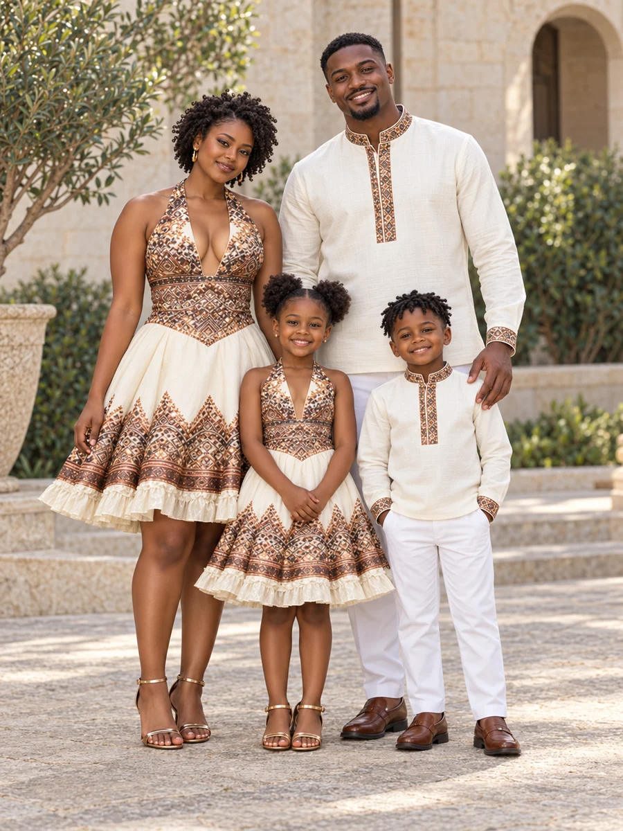 Family Modern Look 07 couples and family Ethiopian traditional dress