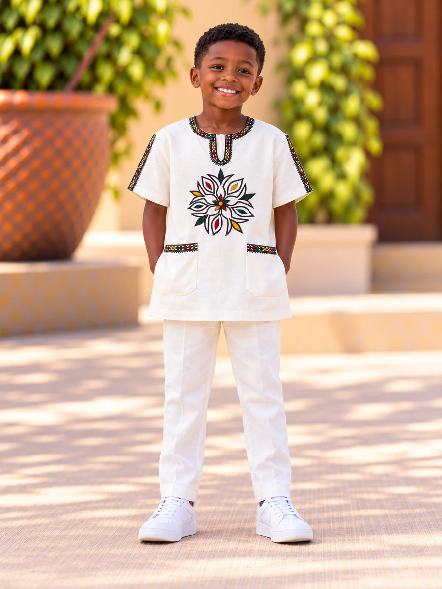 Boys Outfit 08 የሀበሻ ልብስ