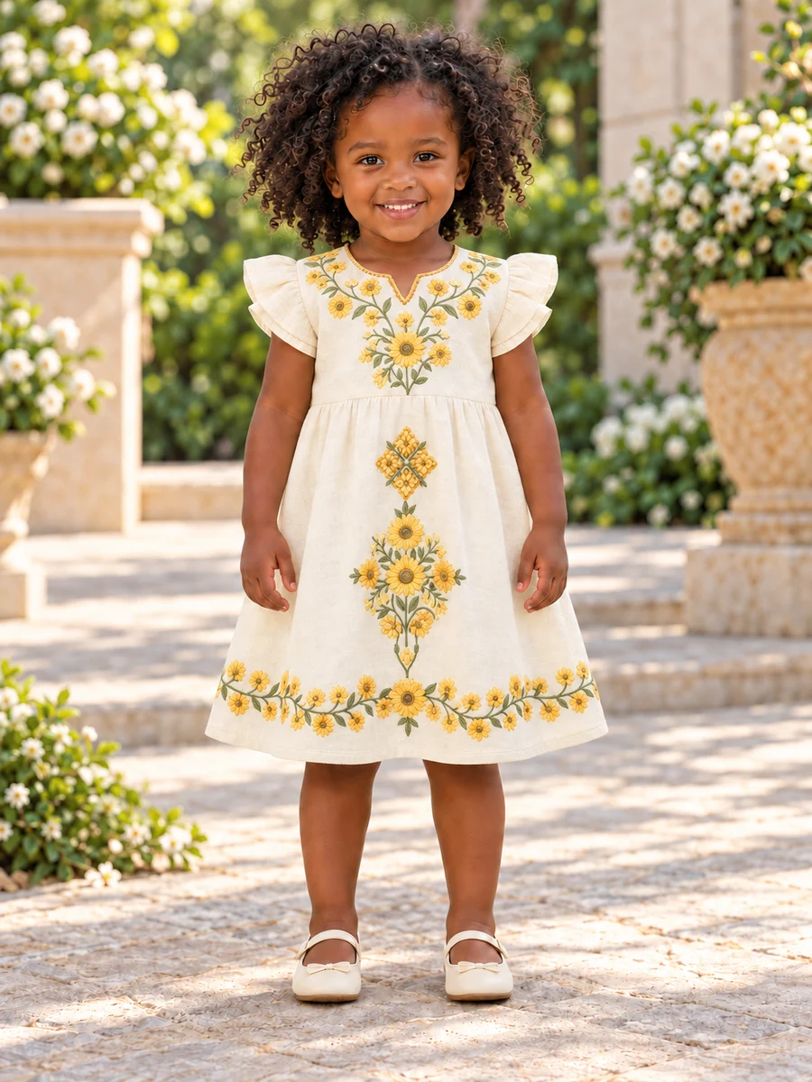 Girls Dress 03 kids’ Ethiopian traditional dress