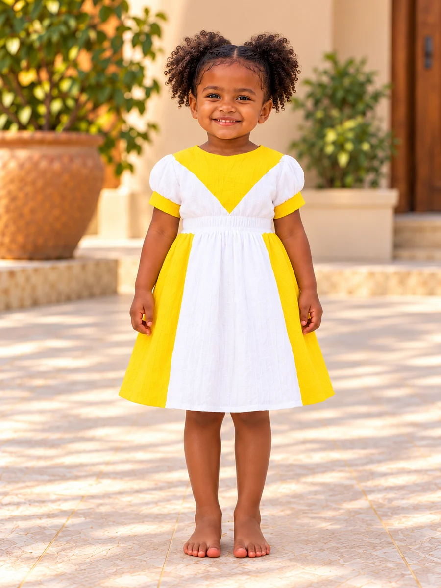 Girls Dress 08 የሀበሻ ልብስ