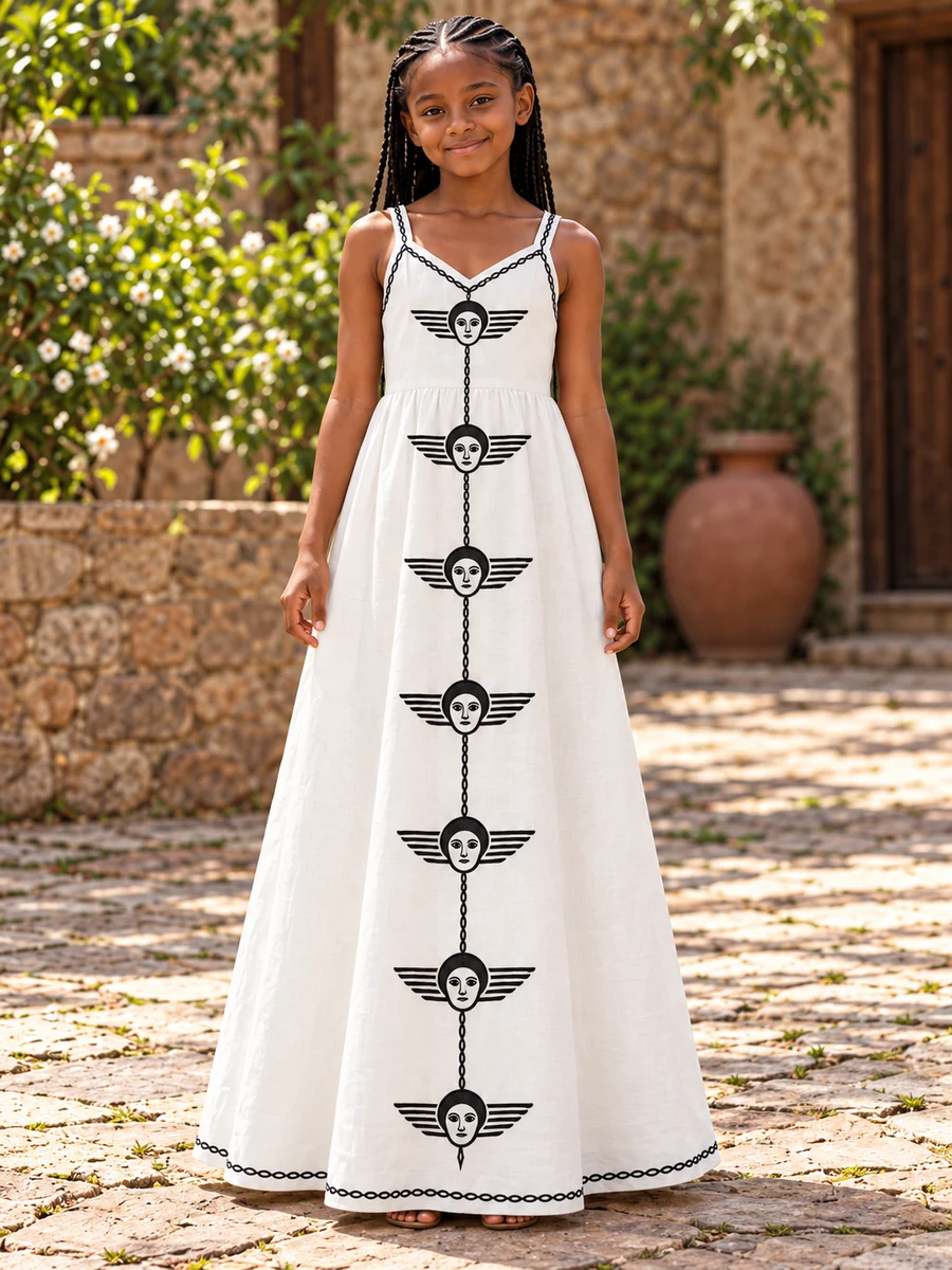 Girls Dress 1_2 የሀበሻ ልብስ