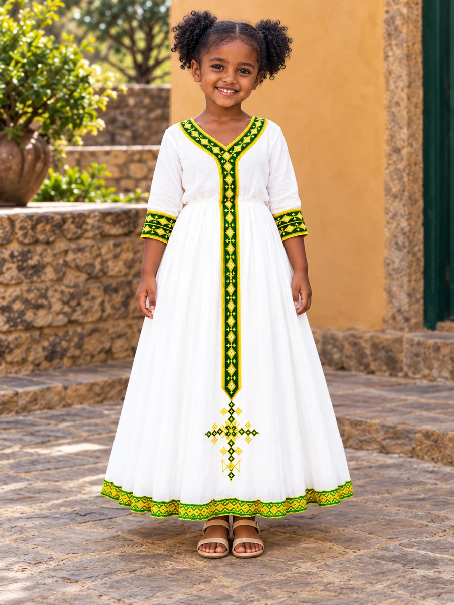 Kids Holiday Look 12 የሀበሻ ልብስ