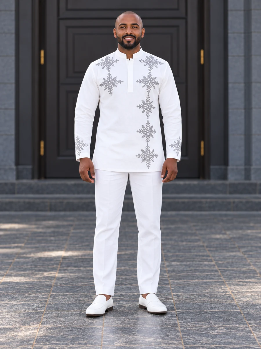 Silver Star Cascade Tunic Ethiopian traditional clothing