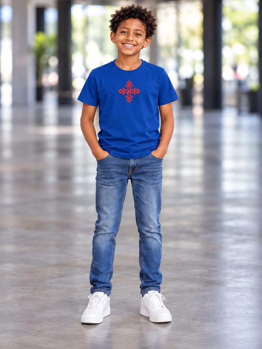 Red Ethiopian Cross Tee የሀበሻ ልብስ