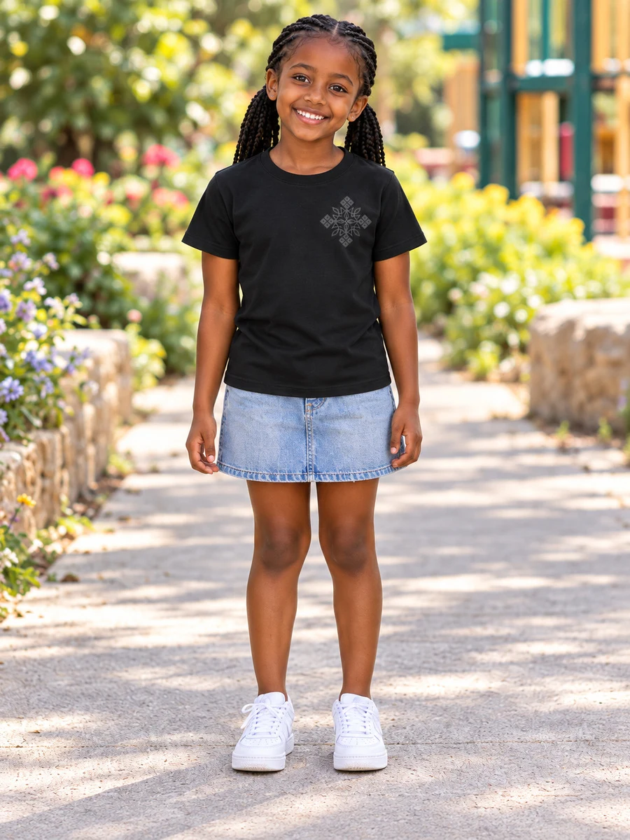 Black Tonal Cross Tee የሀበሻ ልብስ