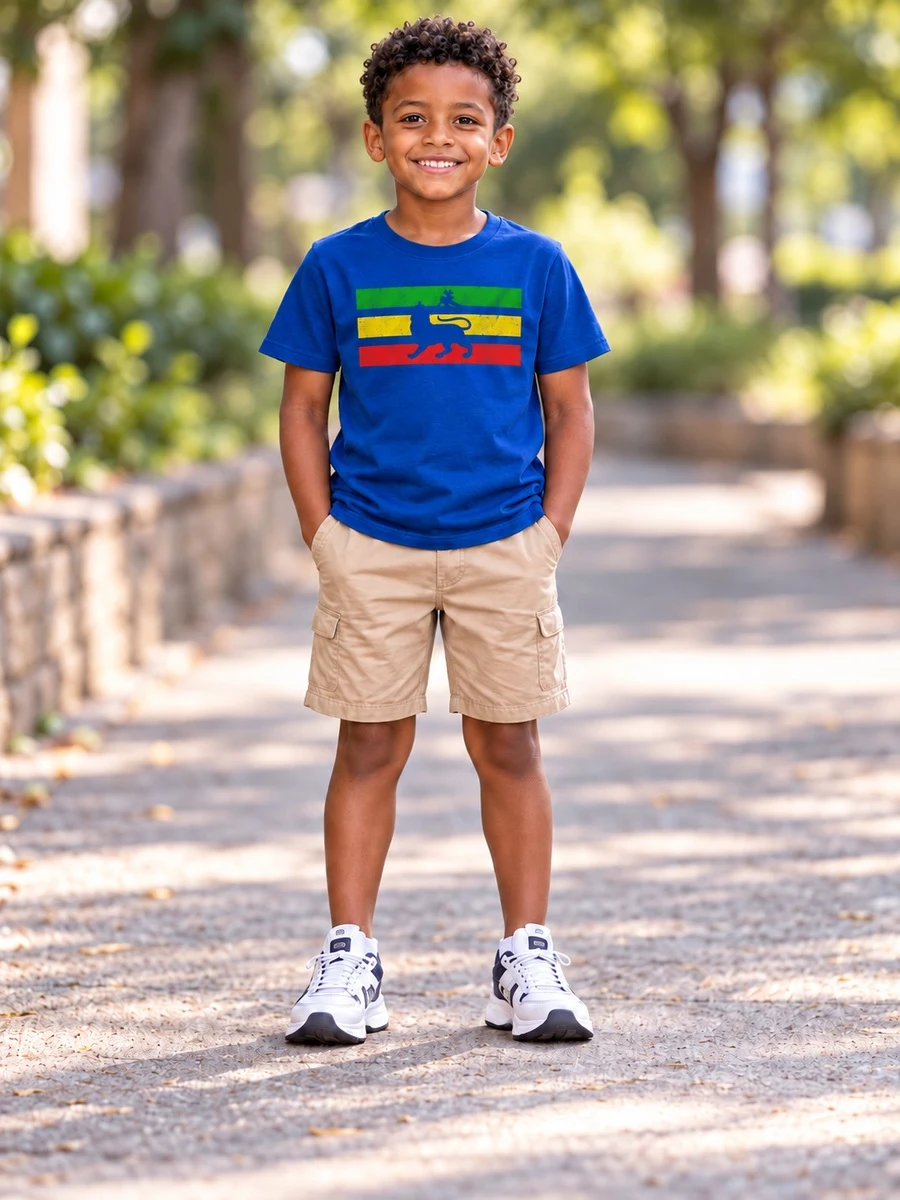 Blue Lion Of Judah Tee የሀበሻ ልብስ