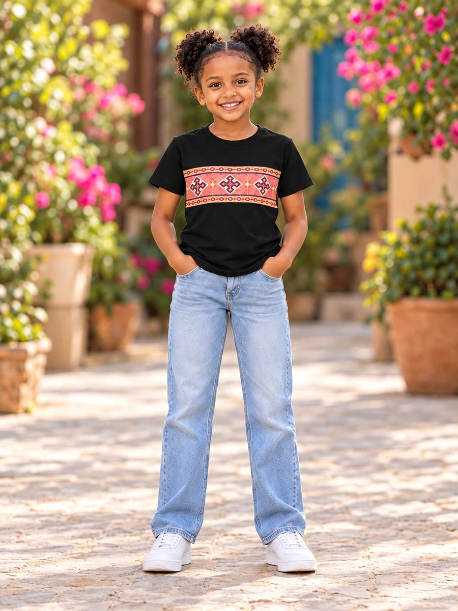 Black Pink Tilet Band Tee የሀበሻ ልብስ