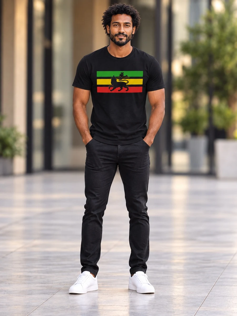 Black Lion Of Judah Tee የሀበሻ ልብስ