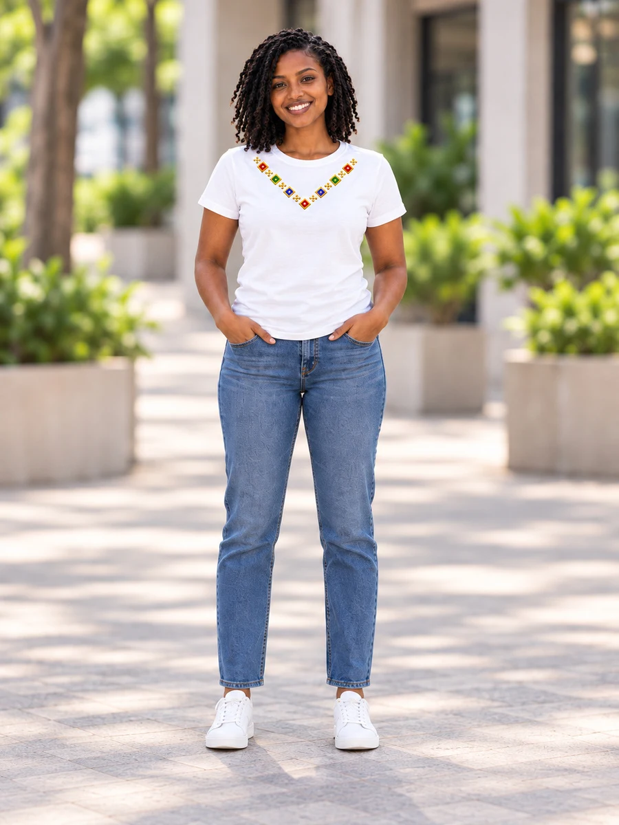 White Gold Heritage Tee የሀበሻ ልብስ